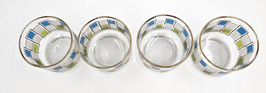 Libbey Barware Fantastic Libbey Glassware Nordic Pattern Hostess Set of 4 Glasses 1940/50's