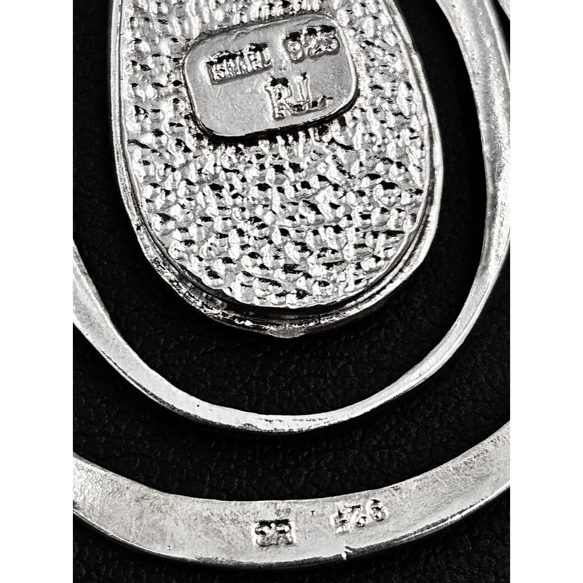 Luli Hammerstein Jewelry Luli Hammersztein Sterling Roman Glass Modernist Necklace 1980s