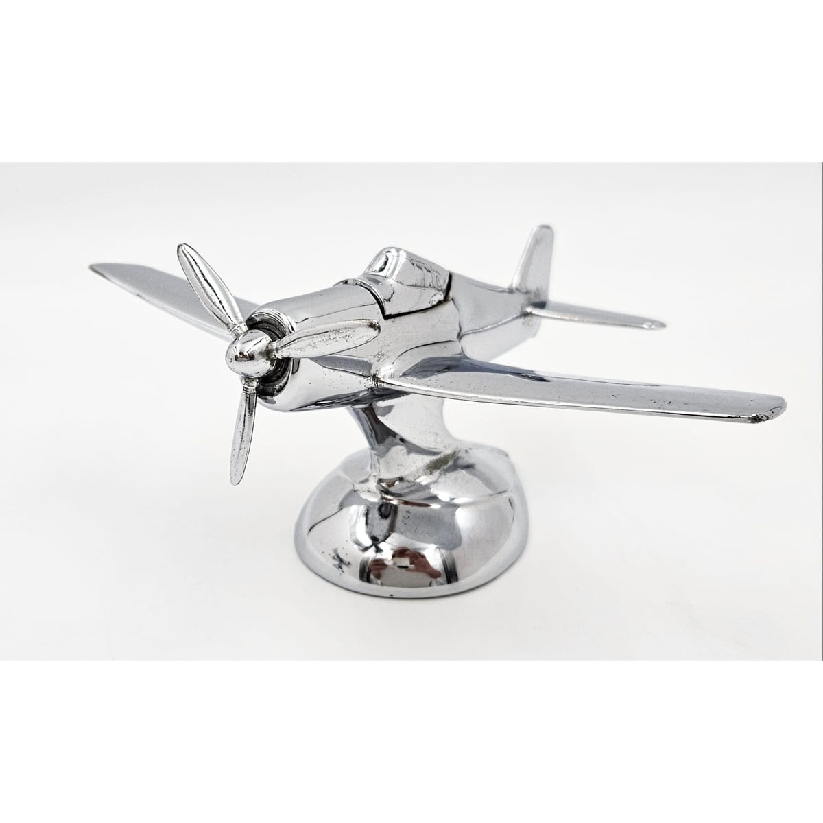 Made in USA Table Lighter 2 Chrome Airplane Lighter Set Made in USA Moving Propeller