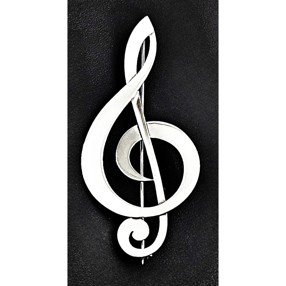 Madeline Turner Jewelry Rare Tiffany & Jensen Designer M. Turner Sterling Treble Clef Brooch C. 1950s