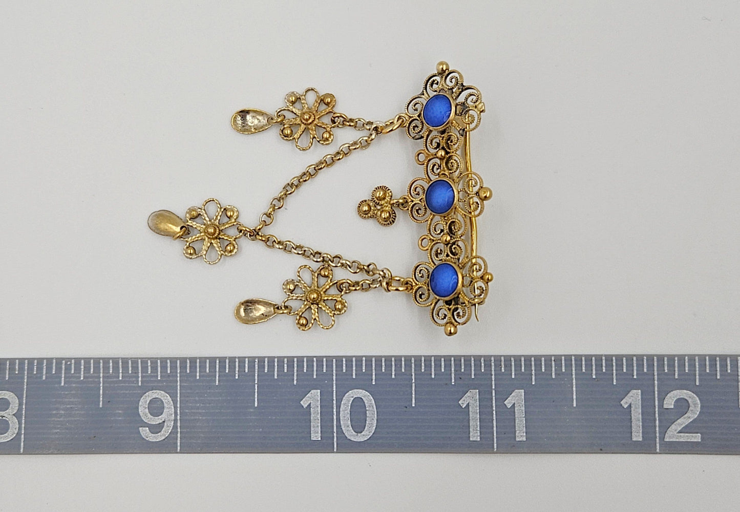 Marius Hammer Jewelry RARE 930SS Enamel Marius Hammer Norway Brooch Over 100 y/o!
