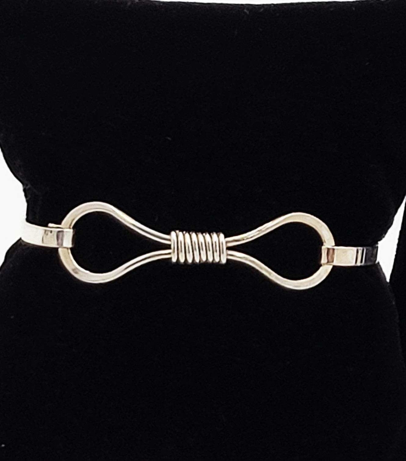 Masterson Sterling Jewelry Vintage Designer Masterson Modernist Country Style Sterling Bangle Bracelet