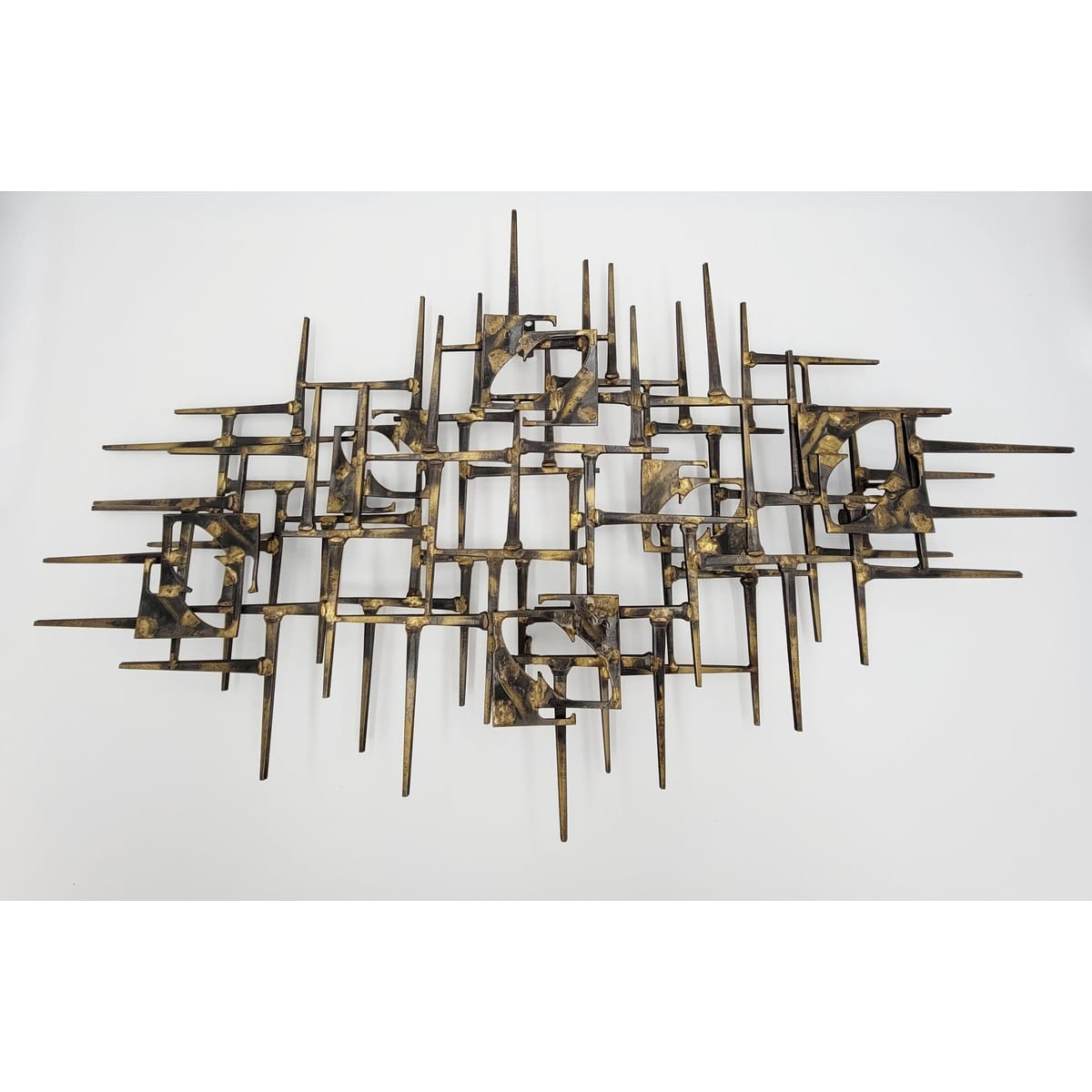 Maxwell Art Brutalist Steel Wall Sculpture Hand Signed/Dated