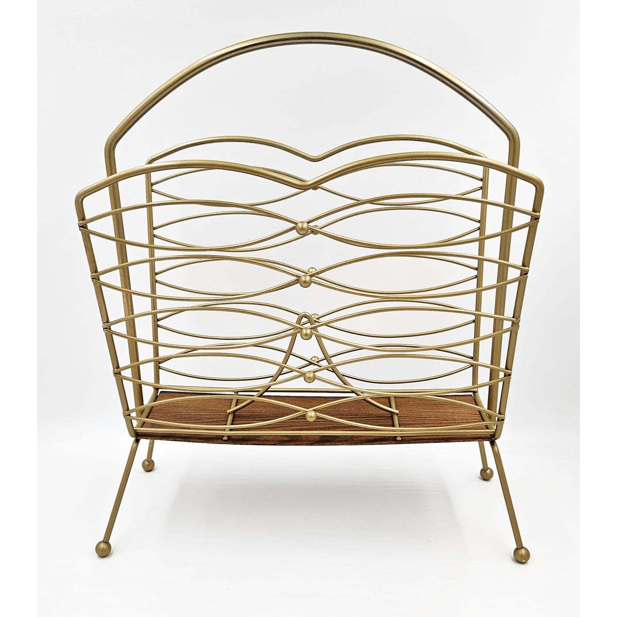 MCM Magazine Rack Magazine Rack 1950s Hollywood Regency Style Magazine Holder