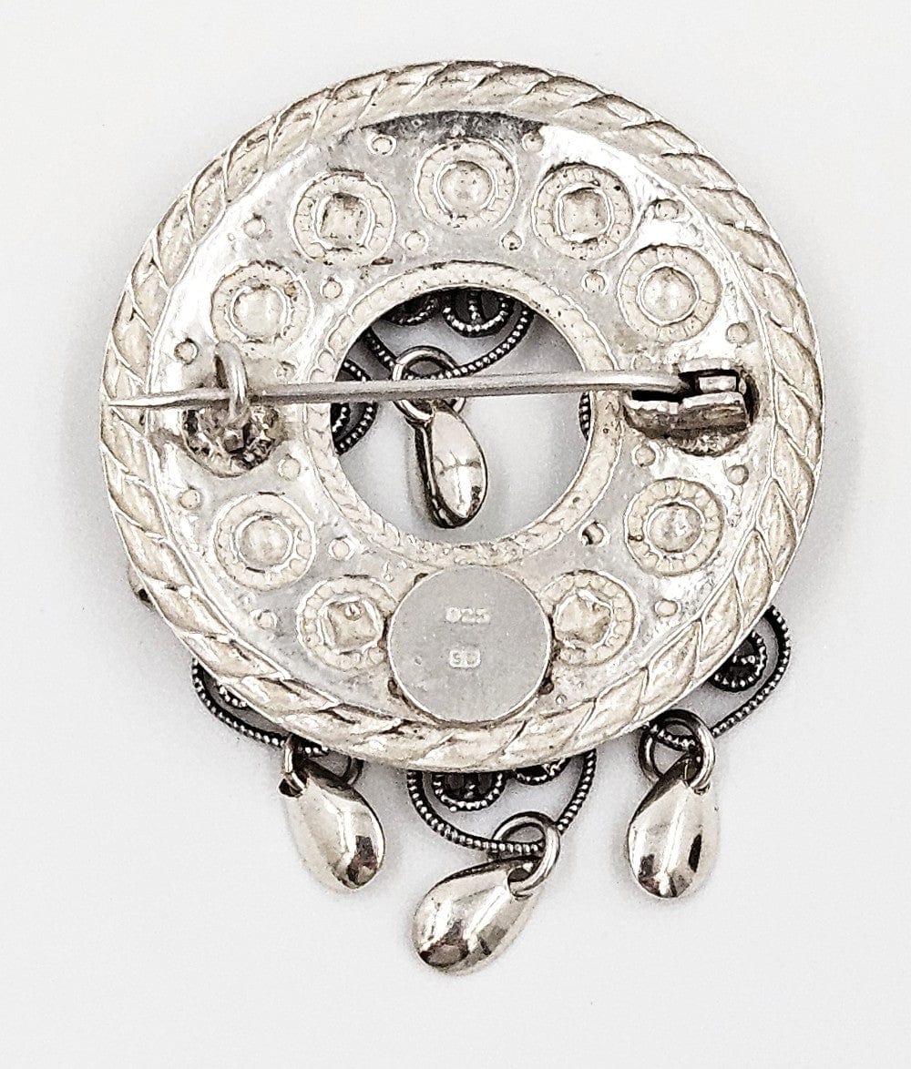 Norwegian Sterling Brooch Jewelry Vintage Norwegian Sterling Silver Solje Brooch #13