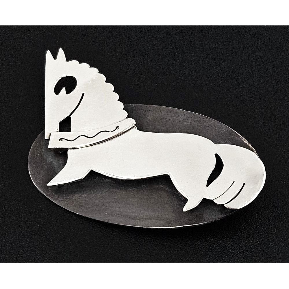 Paul Lobel Jewelry Superb Paul Lobel Sterling Modern Impressionism Horse Stallion Brooch 1950s
