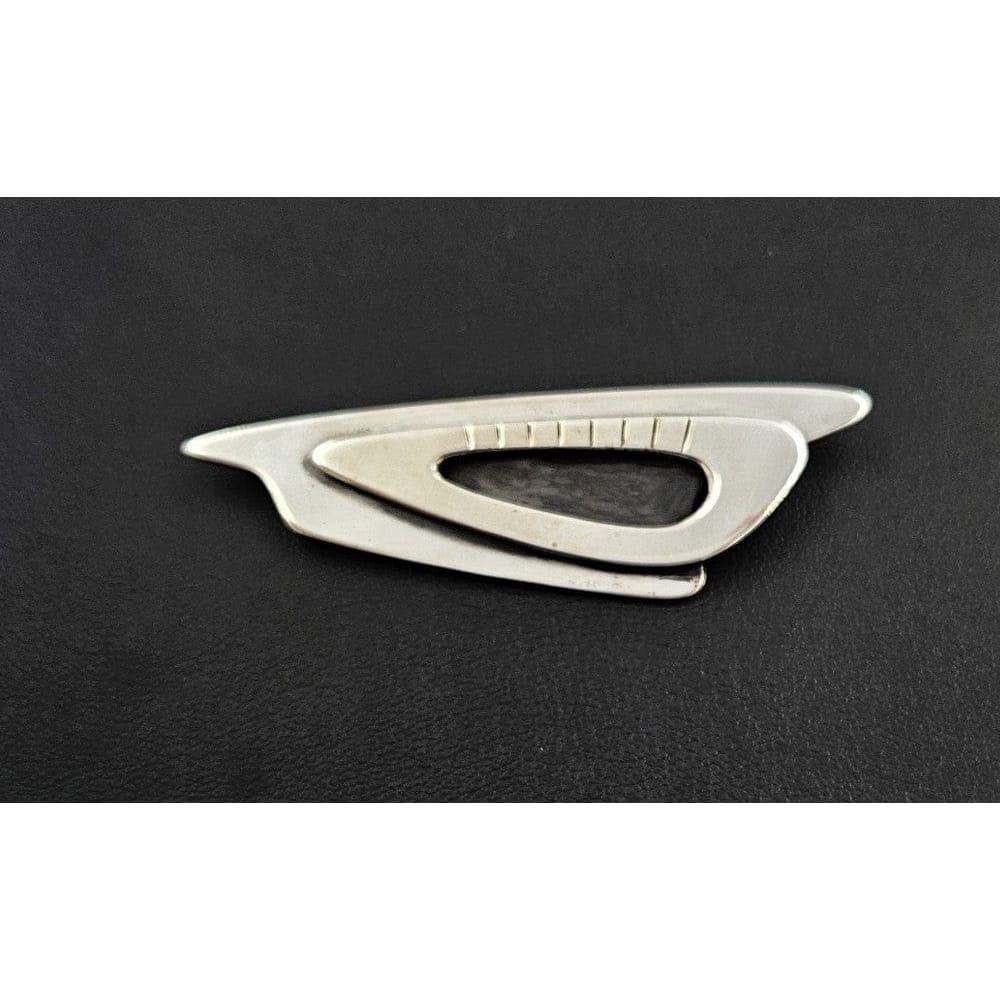 Pierron Jewelry Designer Pierron Abstract Modernist Sterling Brooch C. 1960s