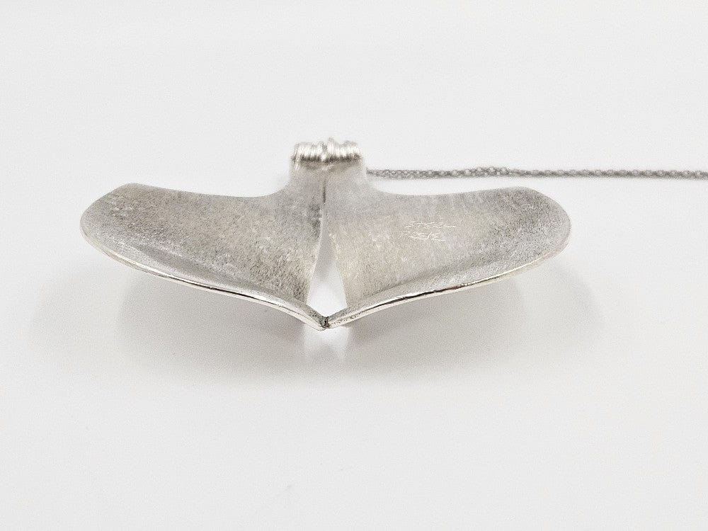 Prele Sterling Jewelry Artisan Signed Sterling Silver Unisex Abstract Modernist XL Pendant Necklace