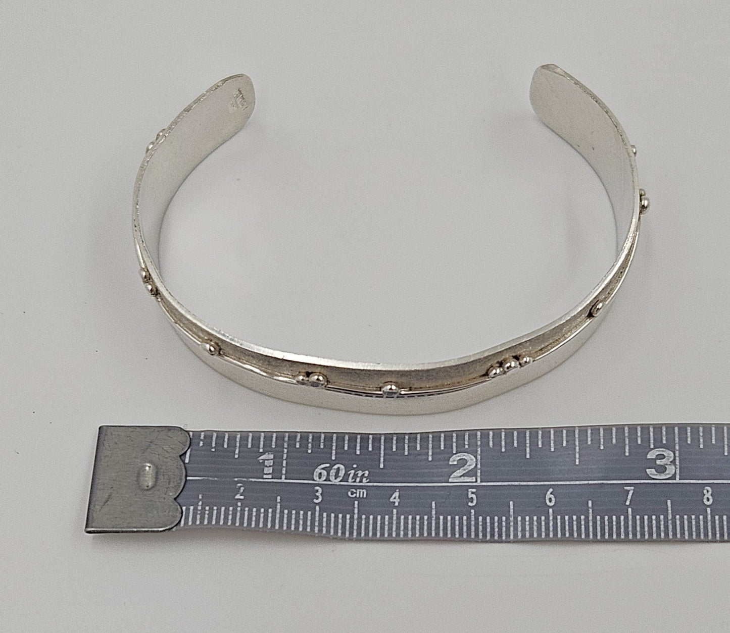 Randahl Jewelry Julius Olaf Randahl JOR Sterling Abstract Modernist Cuff Bracelet Circa 1940/50s