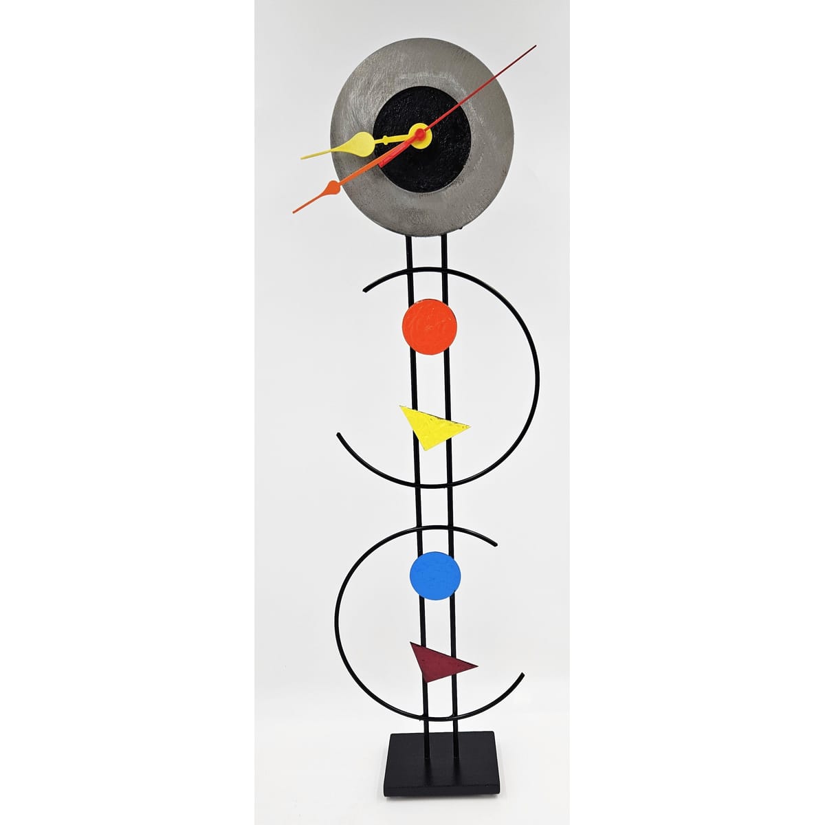 Rick Martin Clock Designer Rick Martin Abstract Modernist Pop Art Memphis Style Clock C. 1995