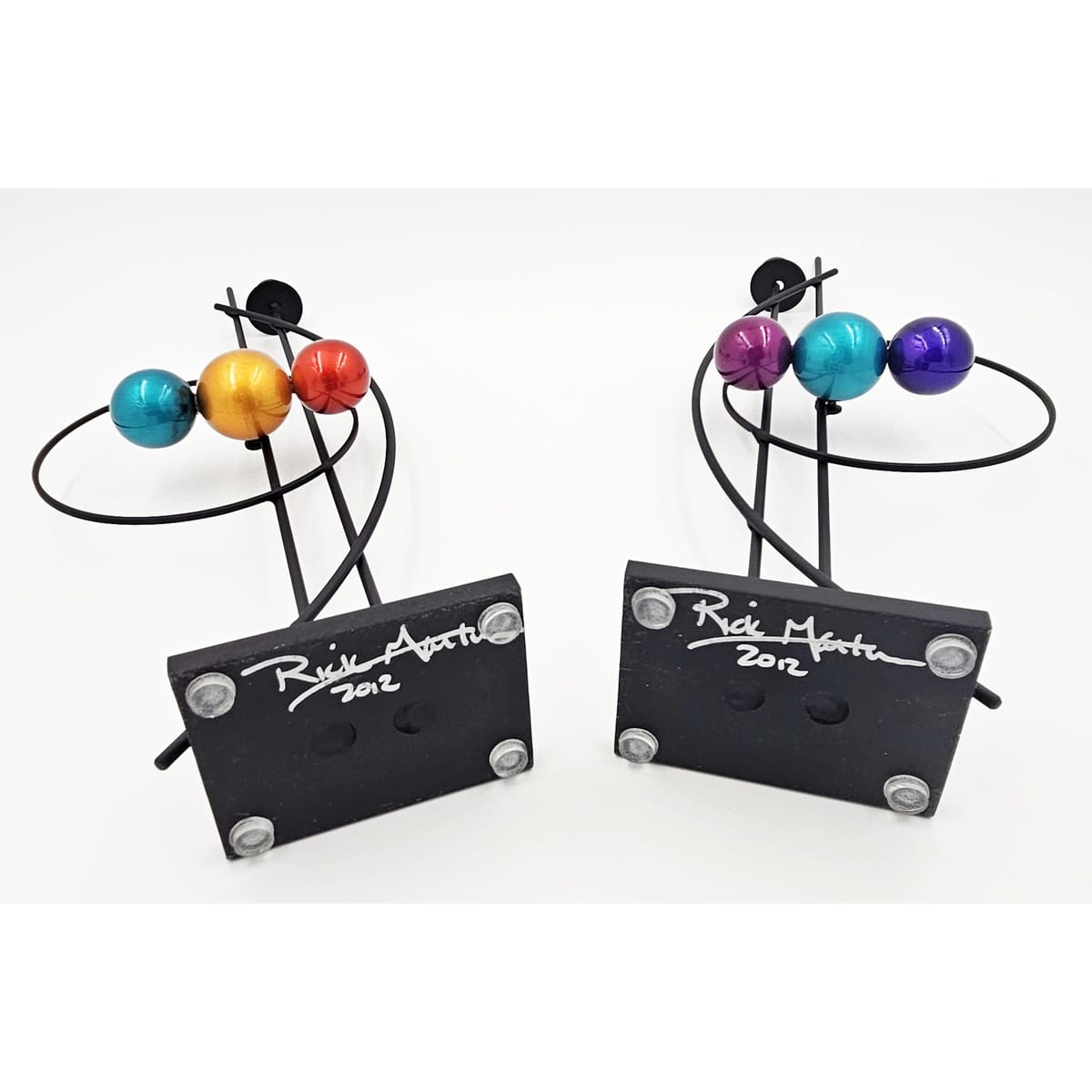 Rick Martin Clock Rick Martin Abstract Modernist Pop Art Memphis Style Bold Candle Holders