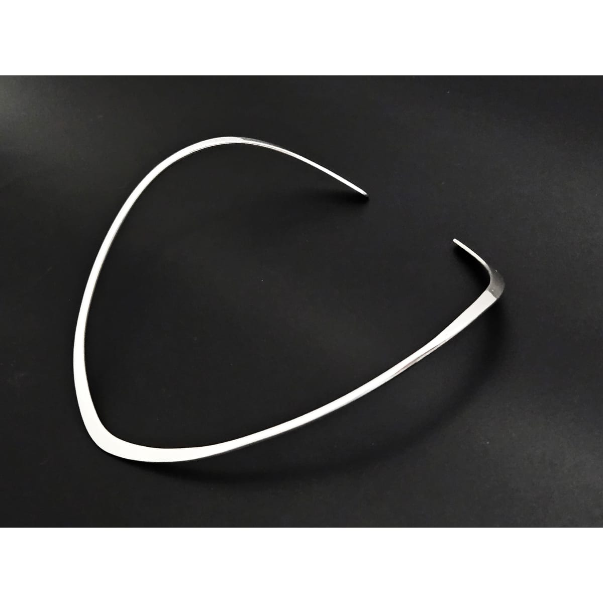 Ronald Hayes Pearson Jewelry Superb Ronald Hayes Pearson Sterling Silver Modernist V Collar Neck Ring 1950s