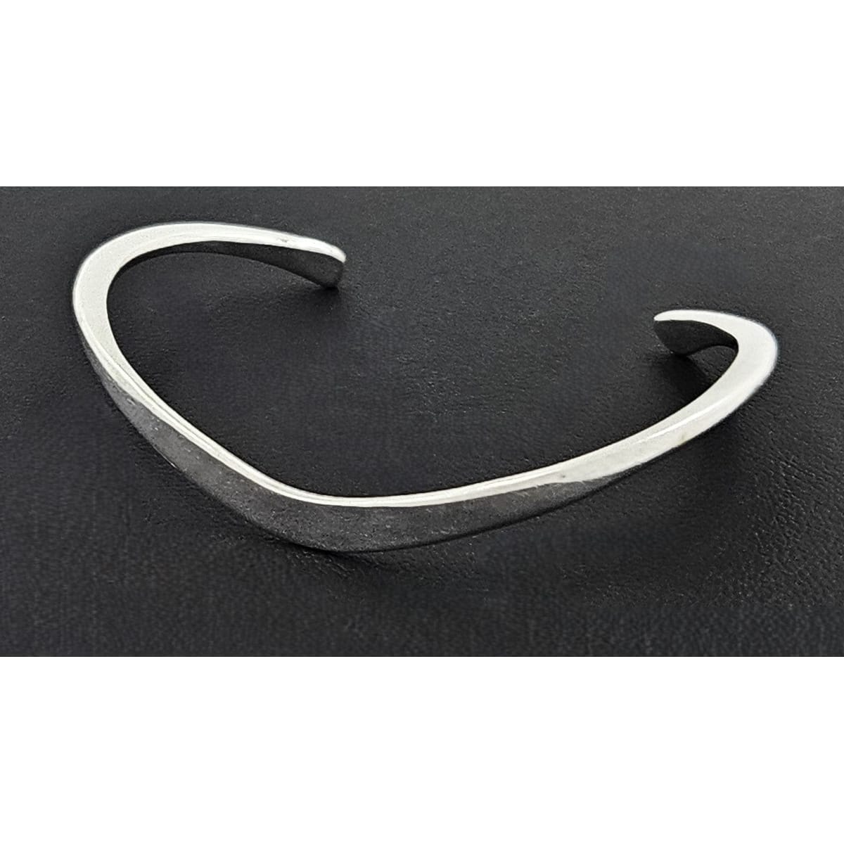 Secrest Jewelry VERY RARE Russell Secrest Sterling Silver Modernist Cuff Bracelet Circa 1960&