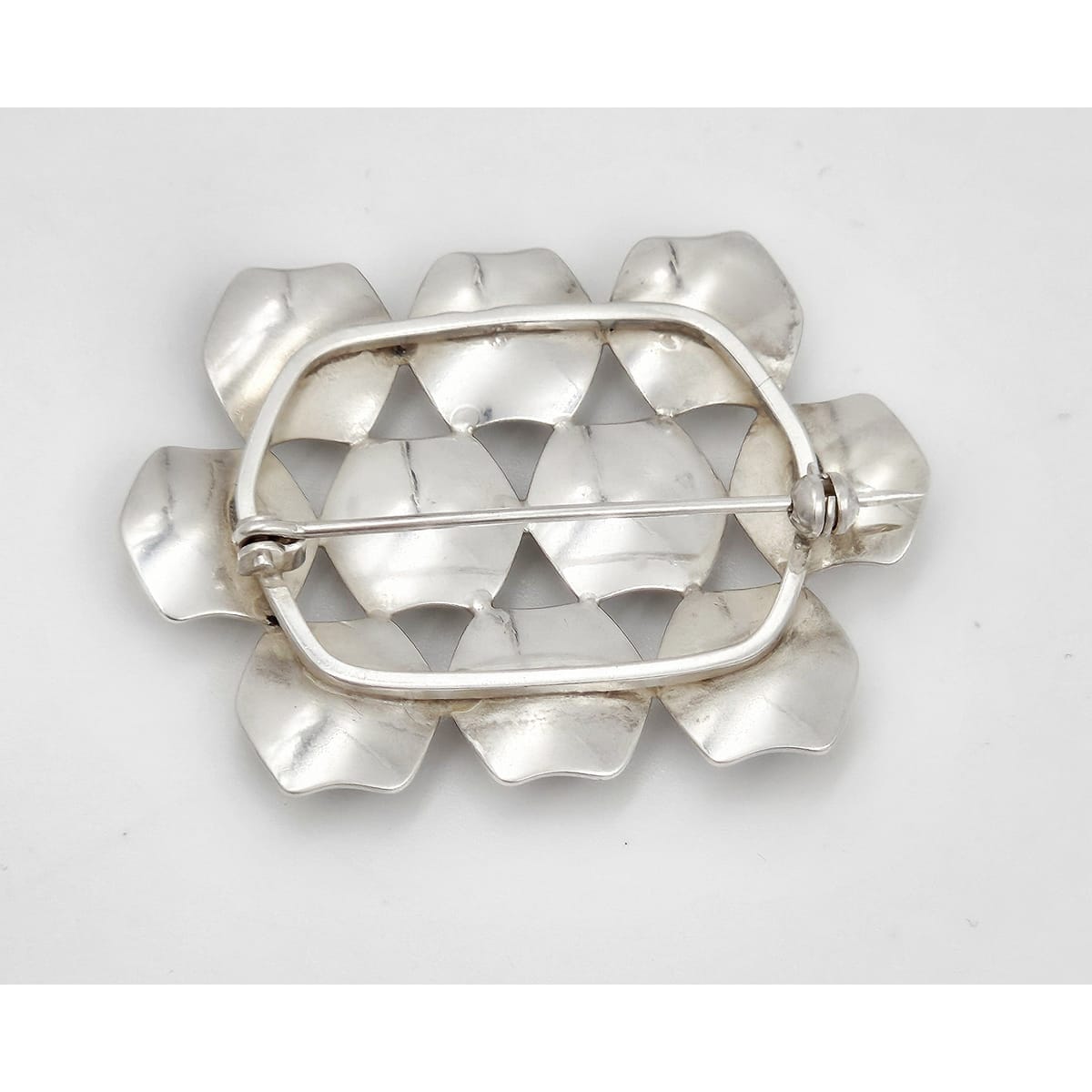 Sweden Brooch Jewelry Sweden Sterling Multi-Stone Modernist Brooch