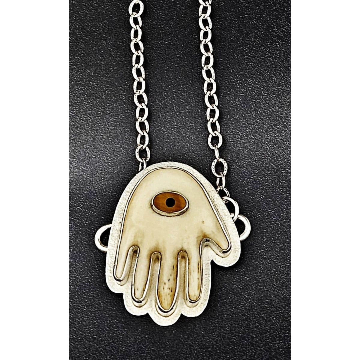 Tabra Jewelry Tabra Abstract Modernist Sterling Pendant Necklace