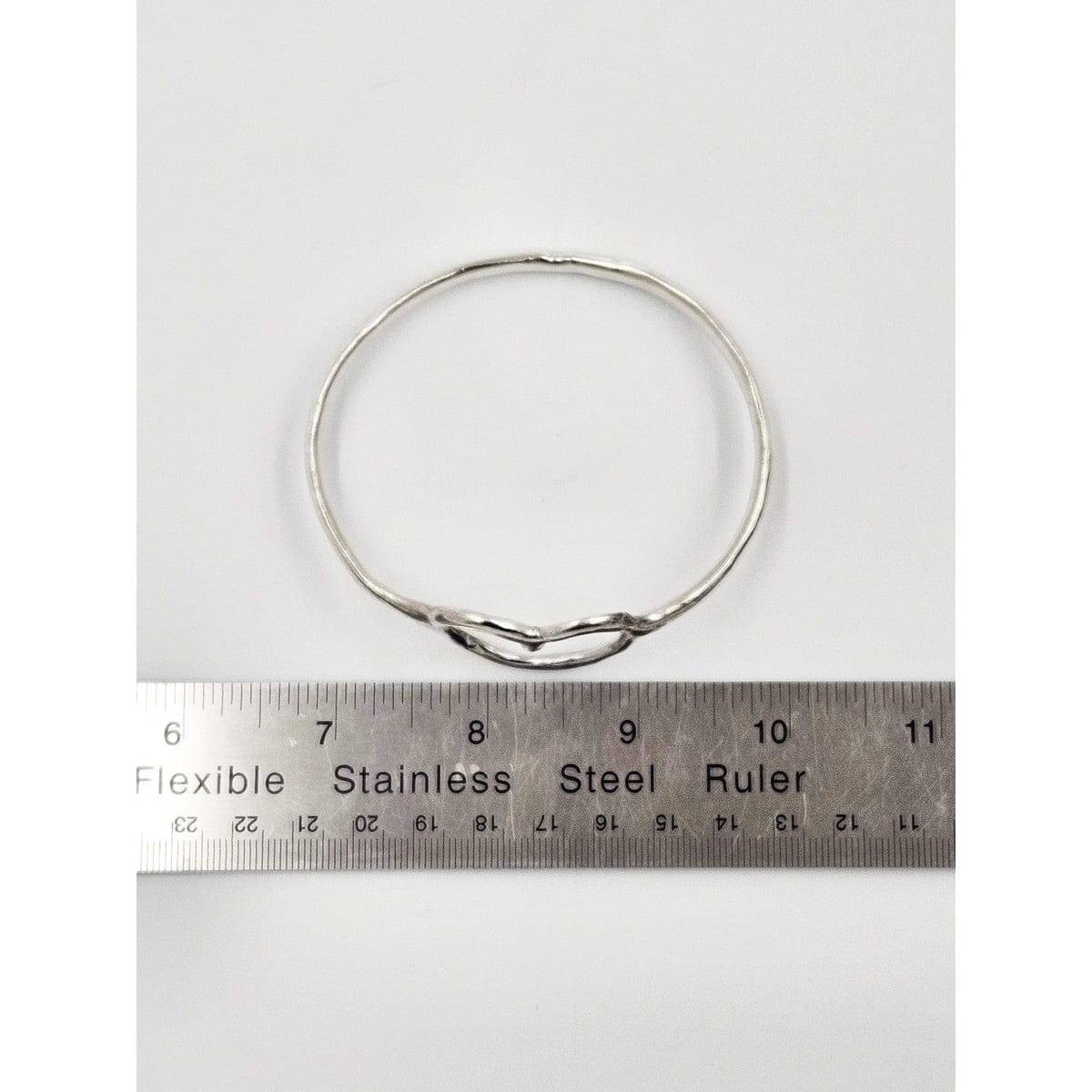 Techau Denmark Jewelry Designer Techau Denmark Sterling Silver Heart Bangle Bracelet