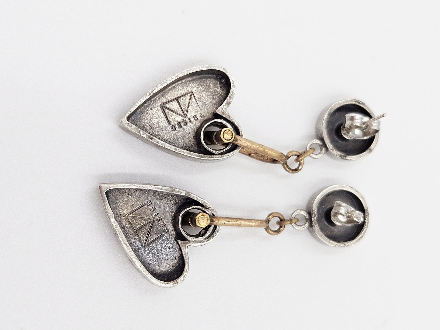 Thomas Mann Designs Jewelry Thomas Mann Designs Sterling Modernist Heart Earrings #2