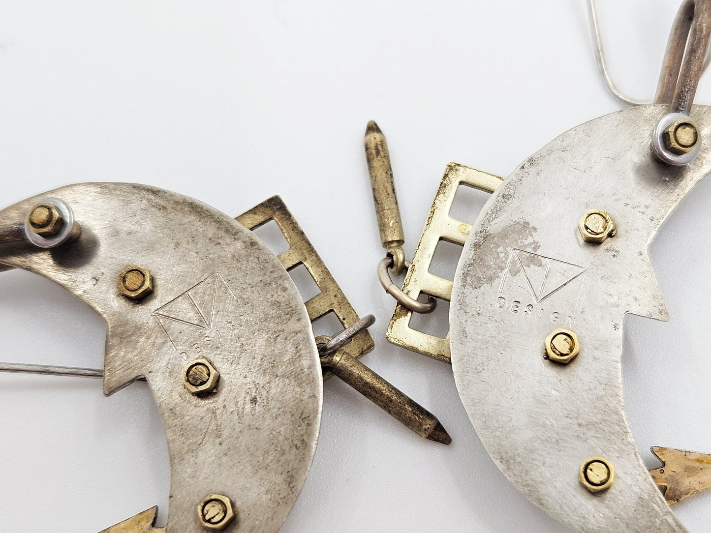 Thomas Mann Designs Jewelry Thomas Mann Designs Sterling Stone Abstract Modernist Earrings