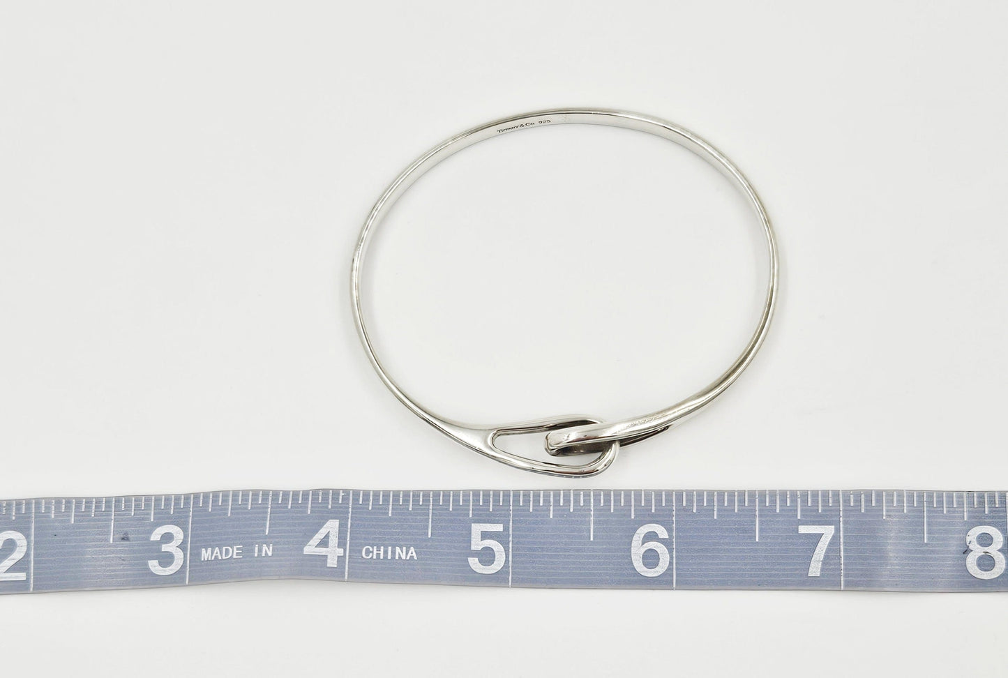 Tiffany & Co. Jewelry Vintage Tiffany & Co Solid Sterling Silver Modernist Bangle Bracelet