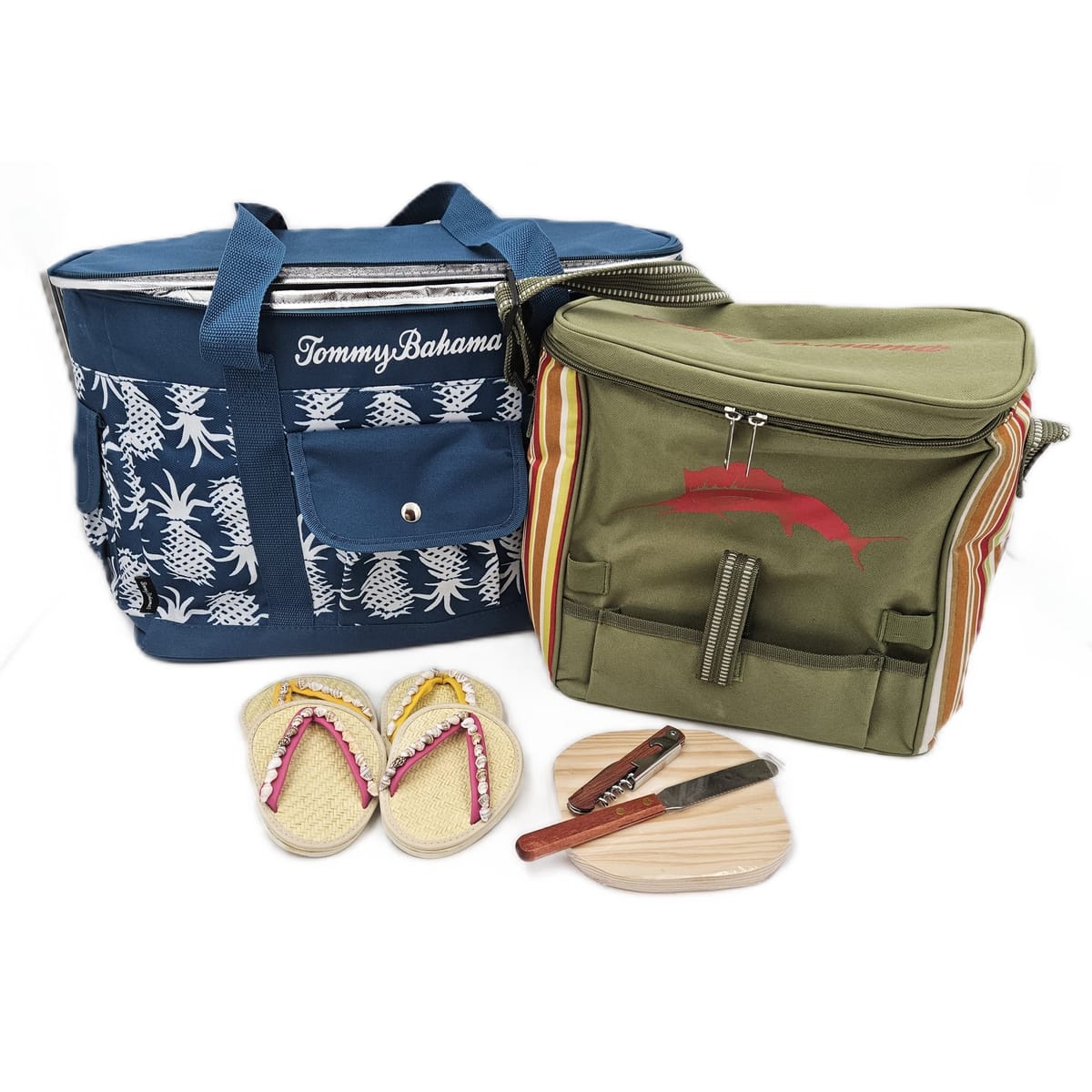 Tommy Bahama Barware NOS Tommy Bahama Cooler Bag - Cheese & Wine Carry Bag - Glassware & More