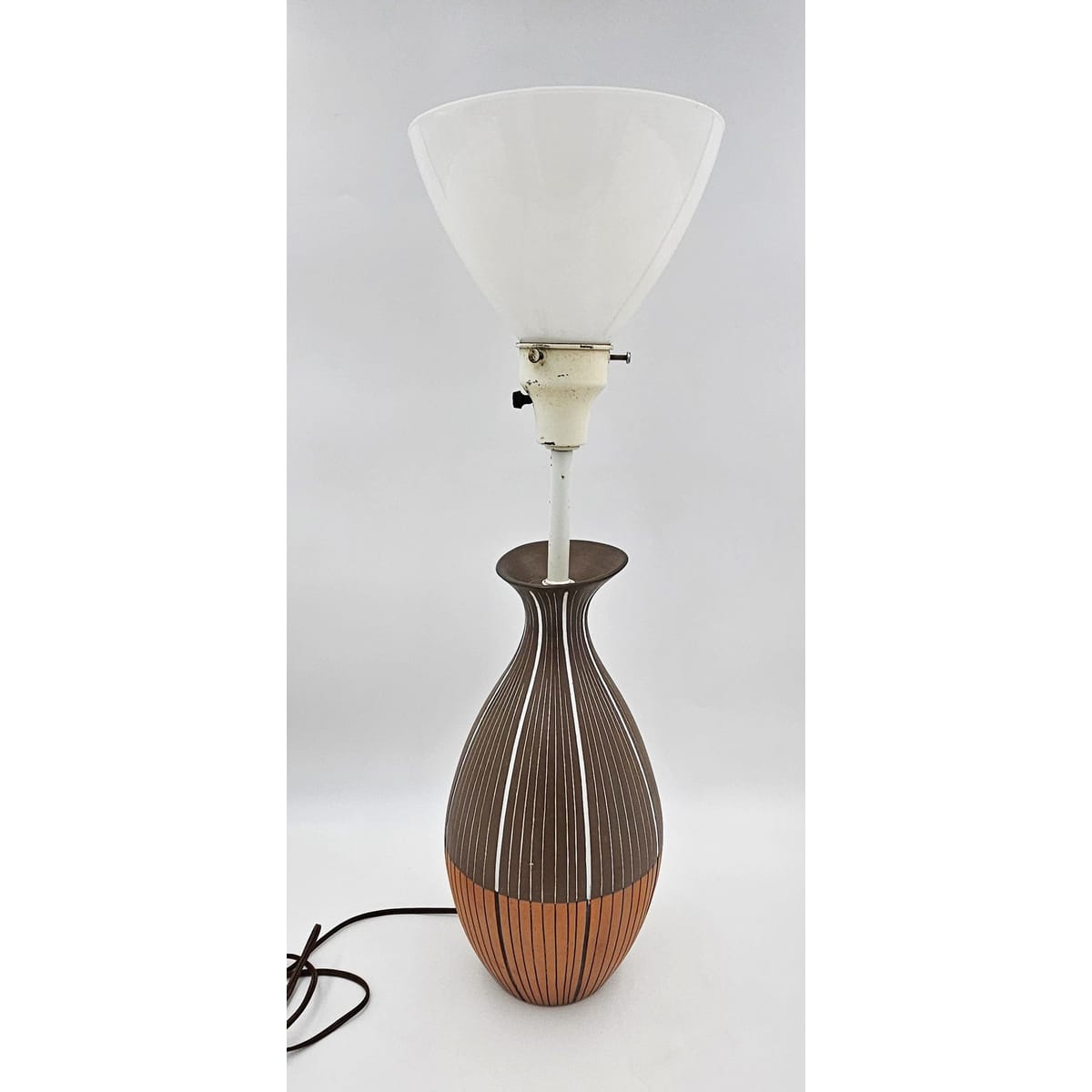 Ugo Zaccagnini Italy for Raymor Bitossi Lighting MCM Ugo Zaccagnini Italy Raymor Bitossi Ceramic Table Lamp