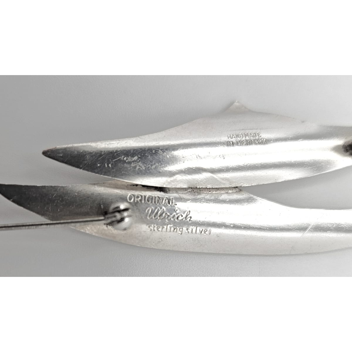 Ulrich Design Jewelry Denmark Ulrich Design Retro Atomic Modernist Sterling Silver Brooch Ca. 1950s