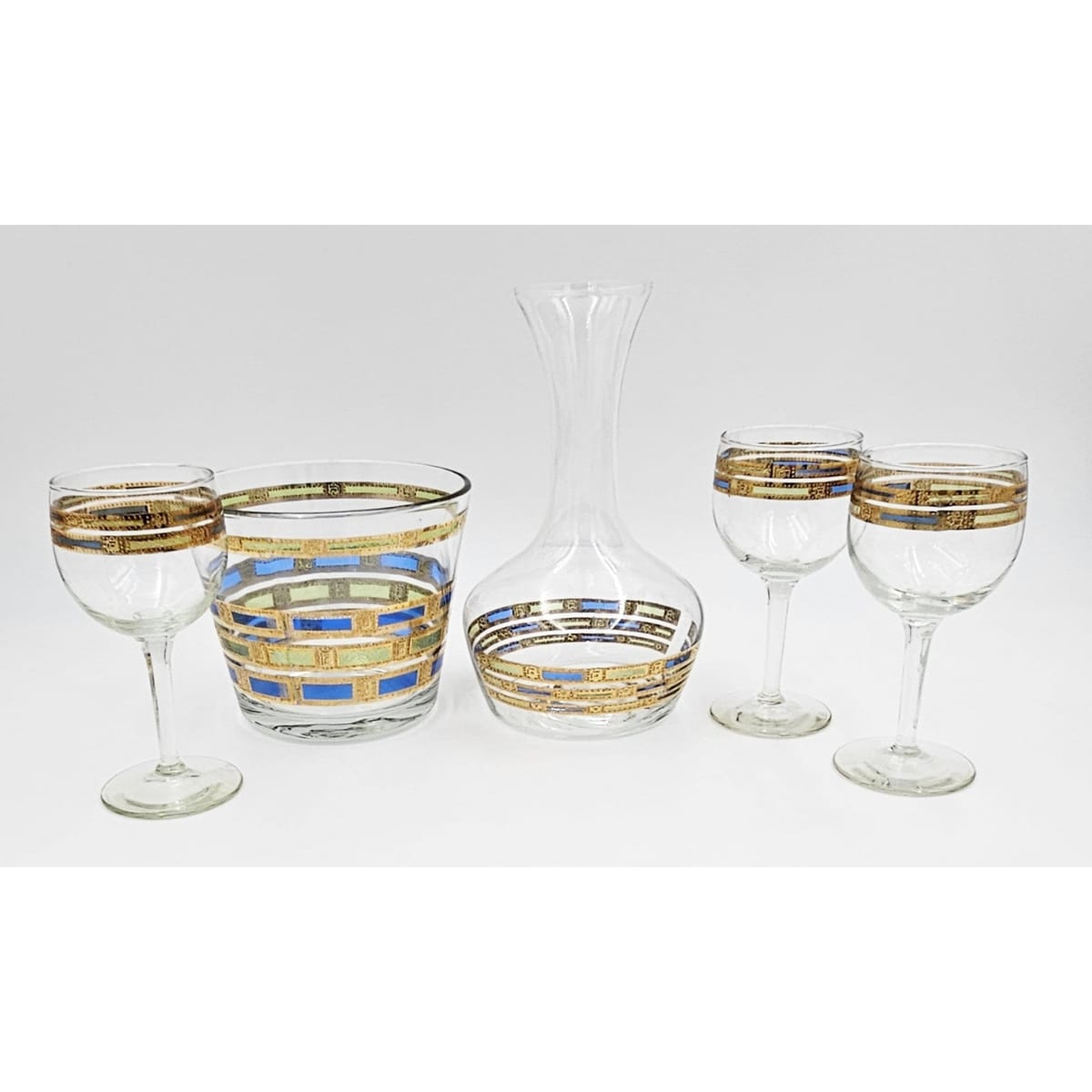 Vintage Barware Barware Vintage Ice Bucket Glasses Set
