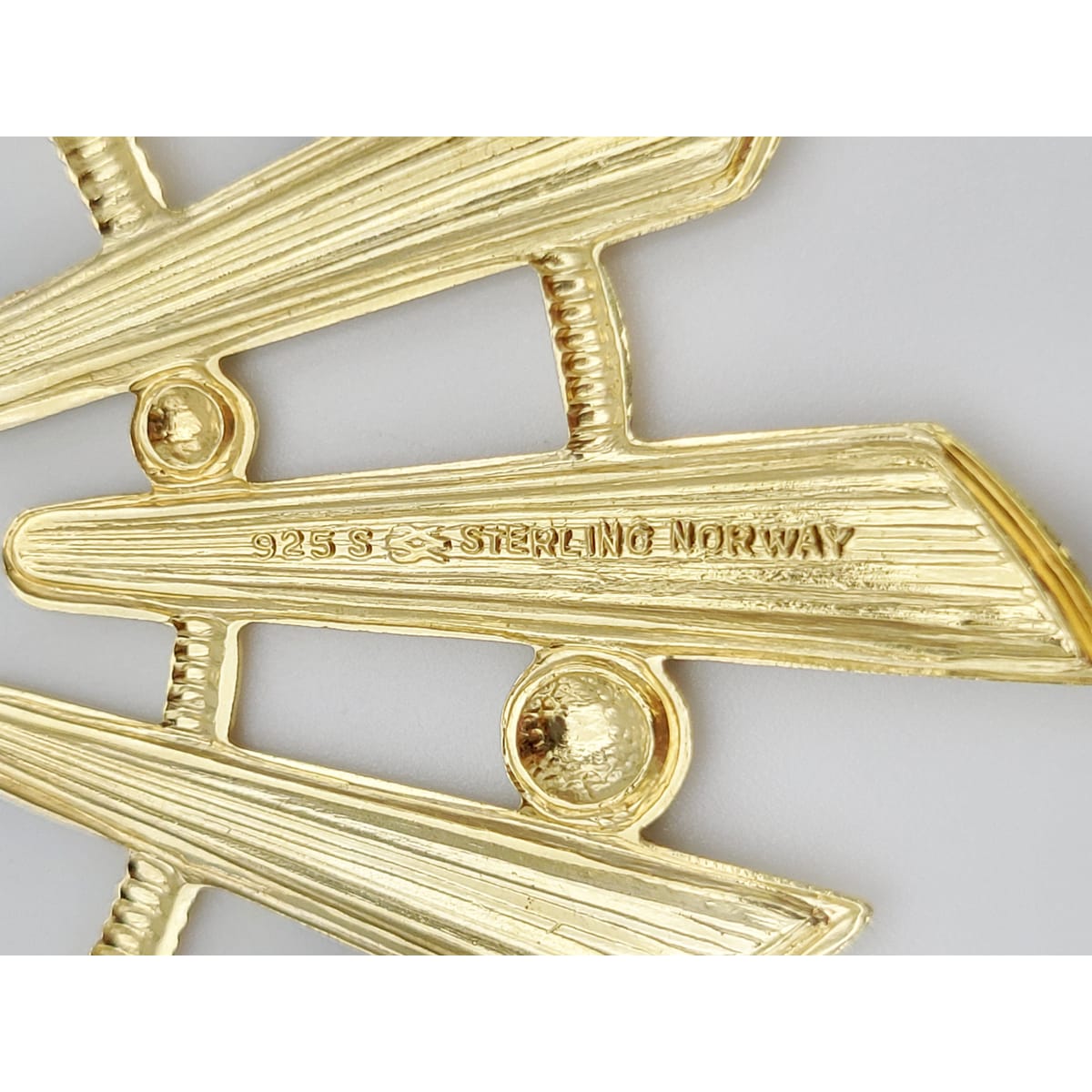 Aksel Holmsen Jewelry Rare A Holmsen Norway Sterling & Enamel Abstract Modernist Necklace 1960s