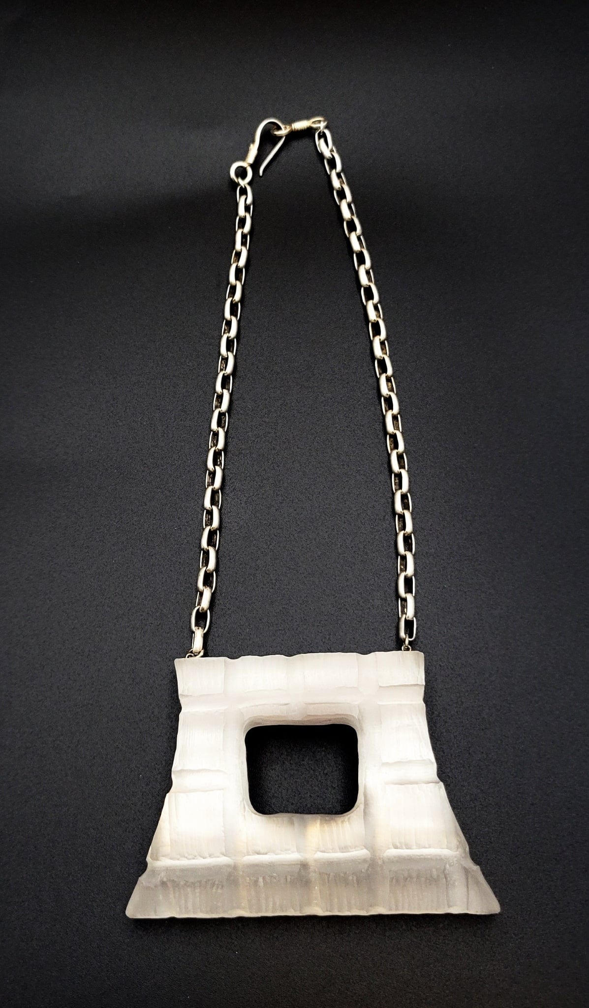 Alexis Bittar Jewelry Retired Alexis Bittar Modernist Geometric Lucite Runway Necklace Rare HTF!