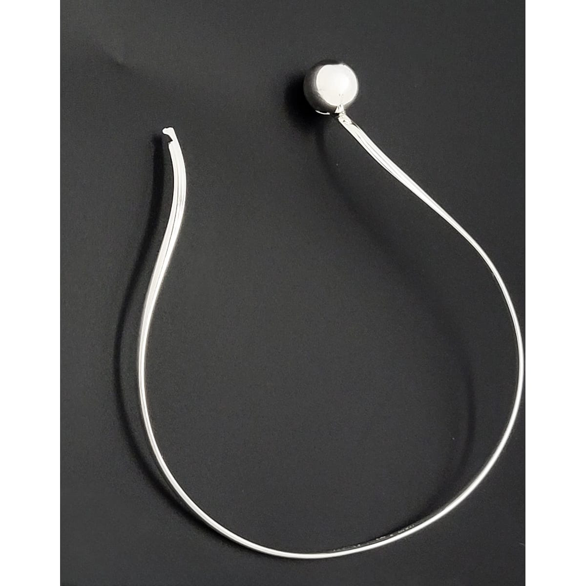 Alton Sweden Jewelry RARE Alton Sweden Scandinavian Modernist Sterling Ball End Neck Ring 1975