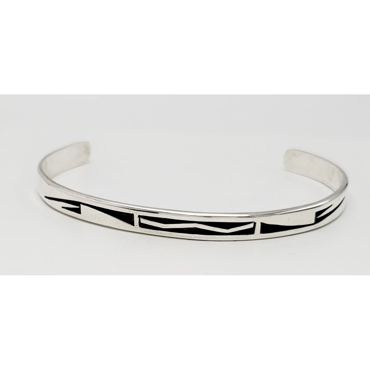 Bueford Dawahoya Hopi Jewelry Bueford Dawahoya Hopi Native American Sterling Silver Slim Cuff Bracelet 1960s