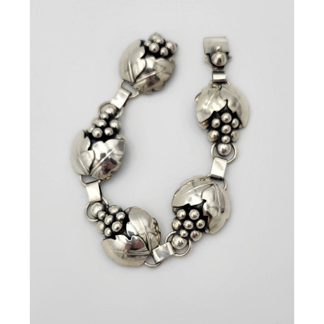 Carl Ove Frydensberg Jewelry Danish Designer COF Carl Ove Frydensberg Large 3-D Grapes Bracelet Circa 1950s