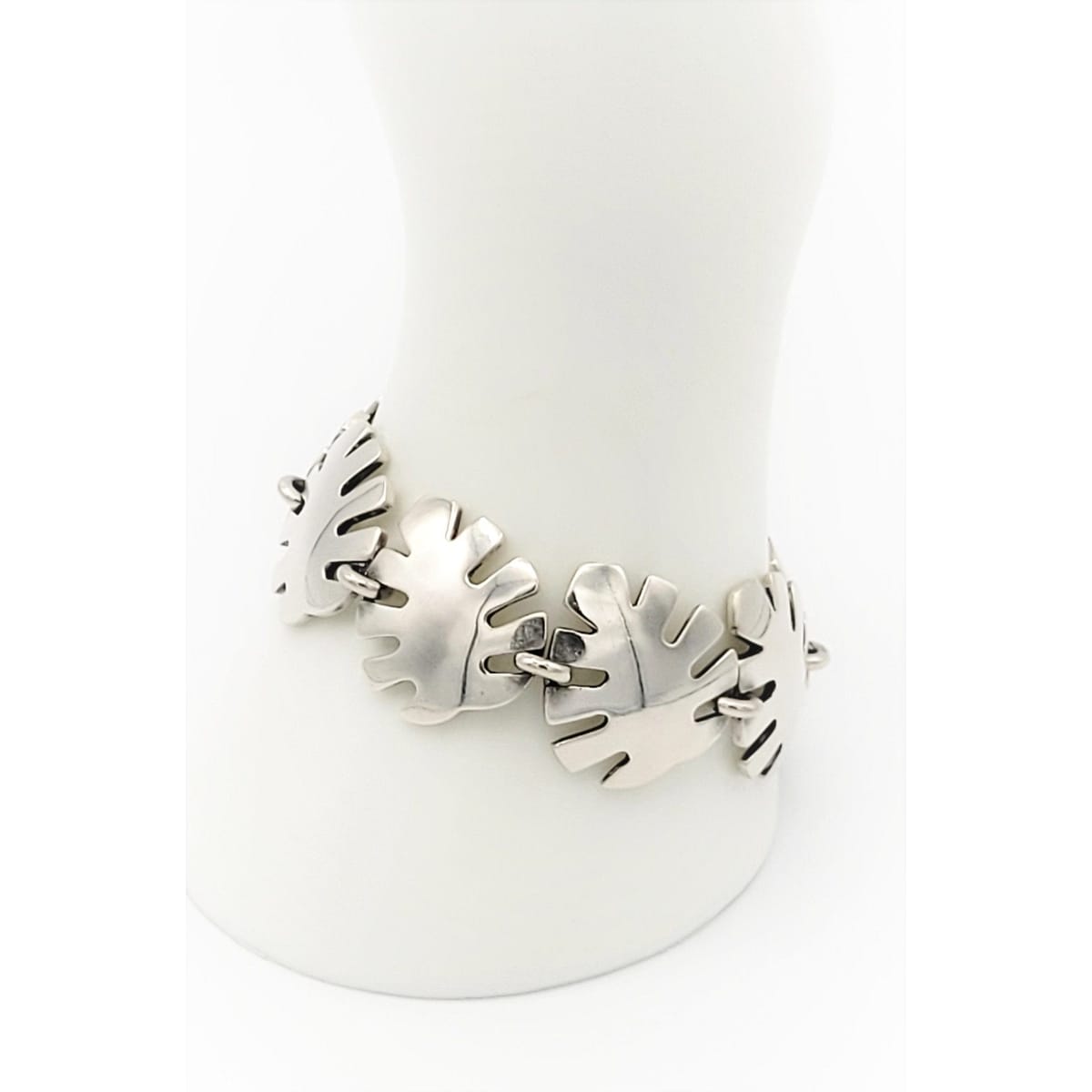 Denmark Jewelry Vintage Denmark Modernist Abstract Amoeba Panel Links Bracelet Circa 1960s