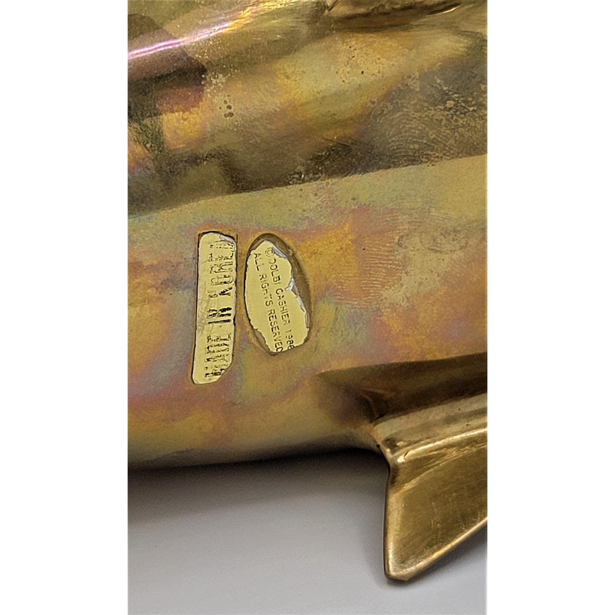 Dolbi Cashier Bookends Superb Dolbi Cashier Solid Brass Dolphin Porpoise Sculptural Bookends Circa 1986