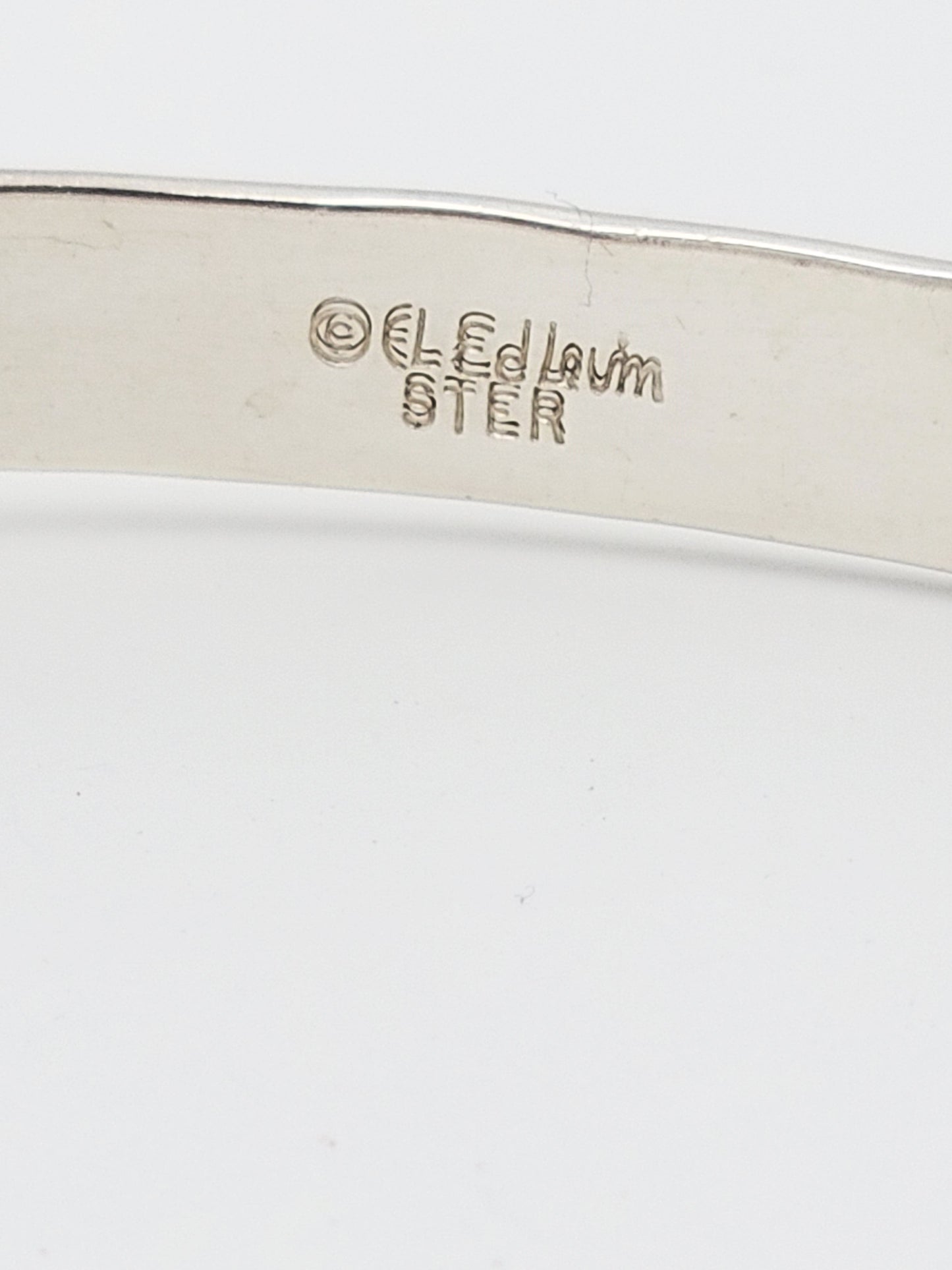 Ed Levin Jewelry Designer Ed Levin's Iconic Patented HTF Sterling Modernist Slide Bangle 70/80s