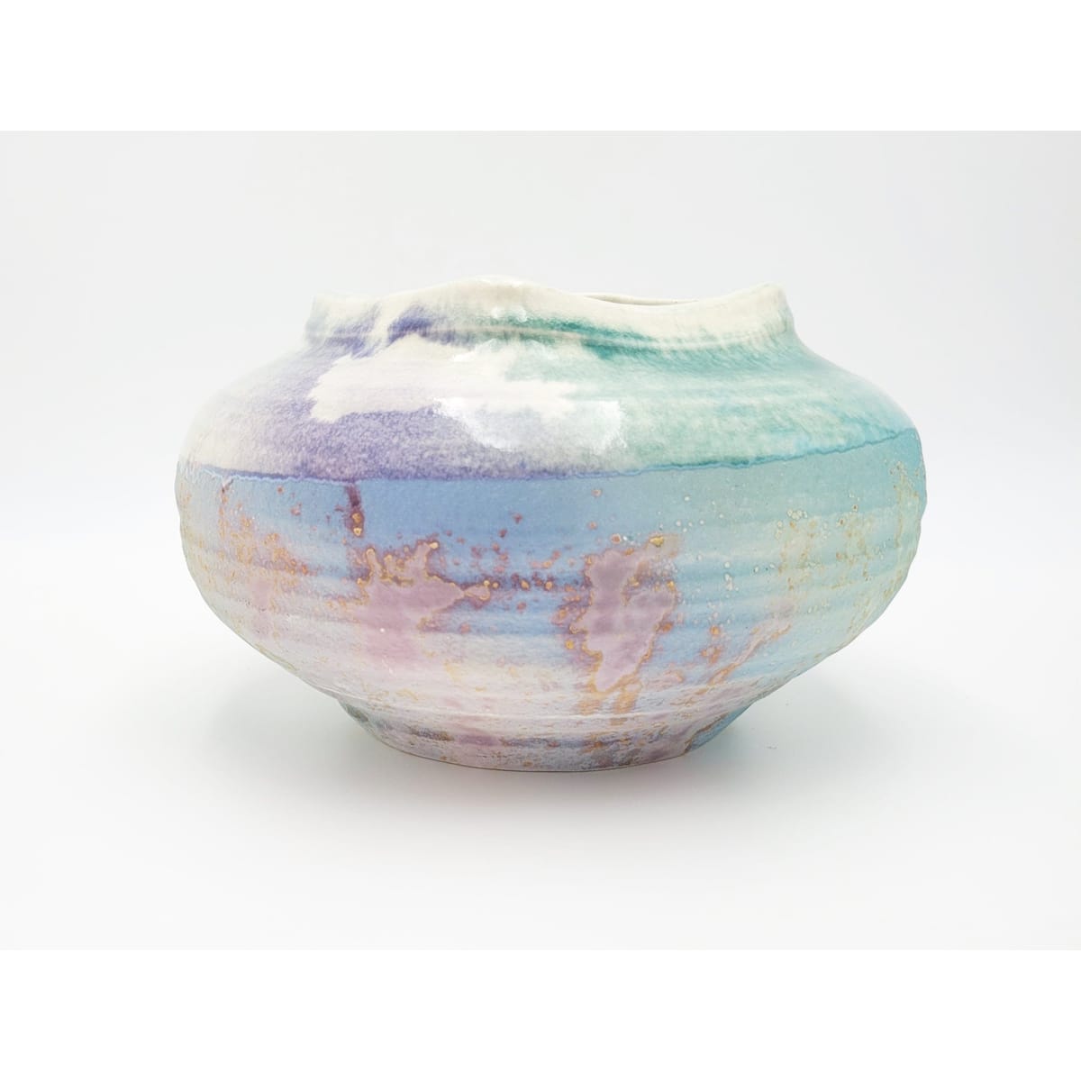 Evans Vase Superb Tony Evans Abstract Modernist Raku Ceramic Vase
