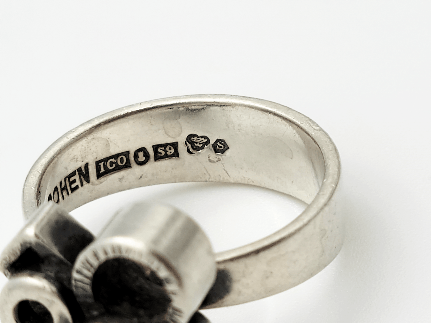Isaac Cohen Jewelry RARE Isaac Cohen ICO Sweden Sterling Modernist Abstract 3-D Circles Ring 1968