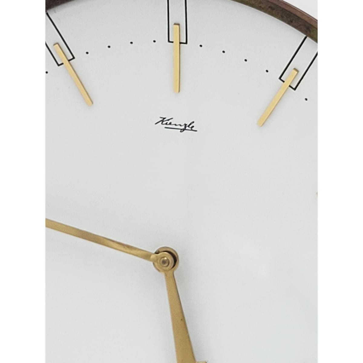 Kruger Clock Heinrich Johannes Möller For Kienzle Germany Art Deco Mantle Clock C. 1950