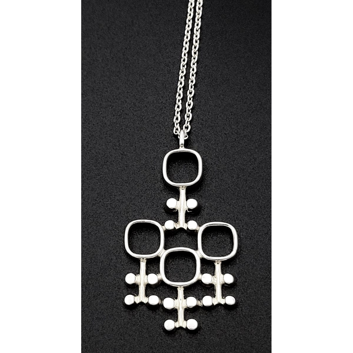 Kultateollisuus Ky Jewelry Jorma Laine Kultateollisuus Ky Finland Sterling Abstract Modernist Necklace 1971