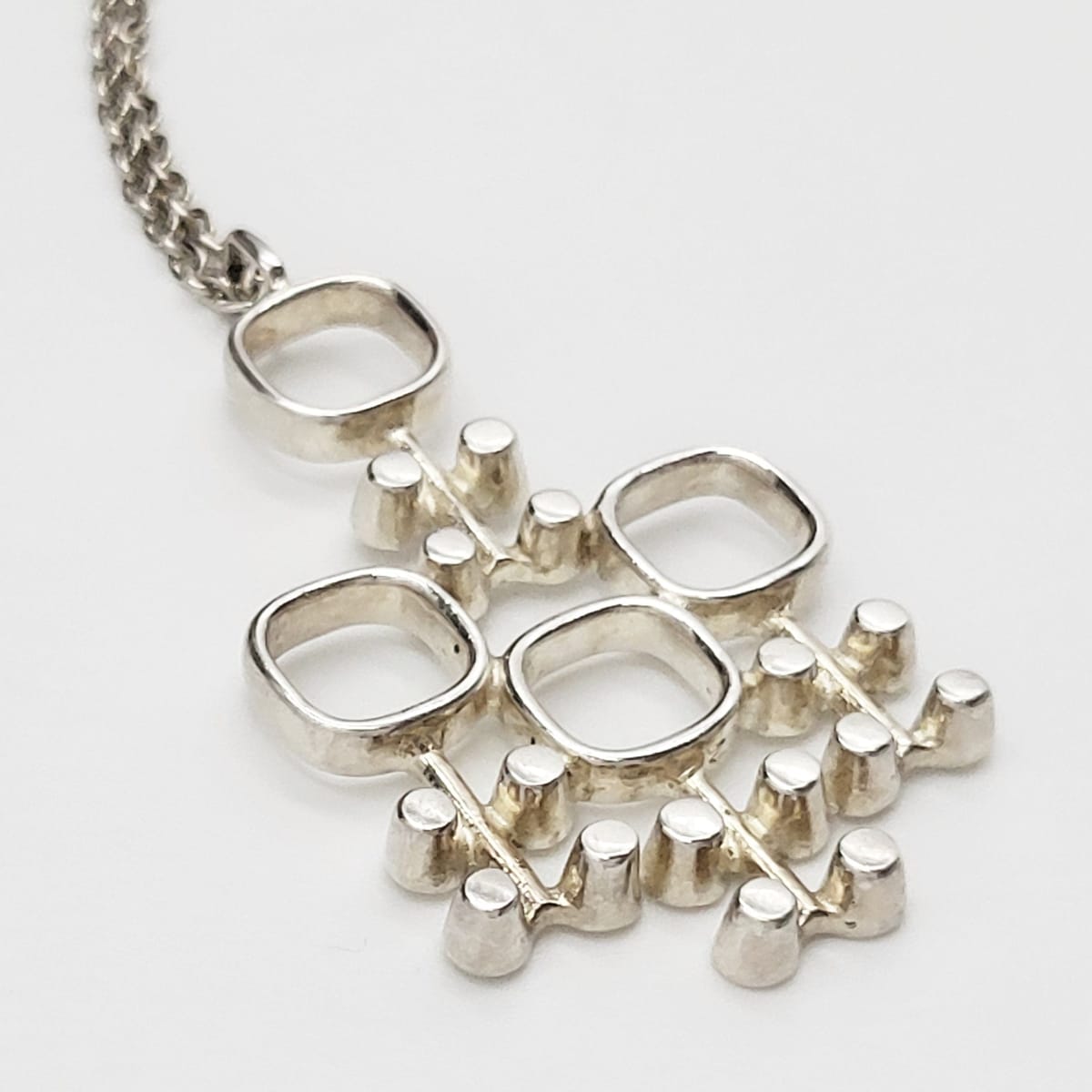 Kultateollisuus Ky Jewelry Jorma Laine Kultateollisuus Ky Finland Sterling Abstract Modernist Necklace 1971