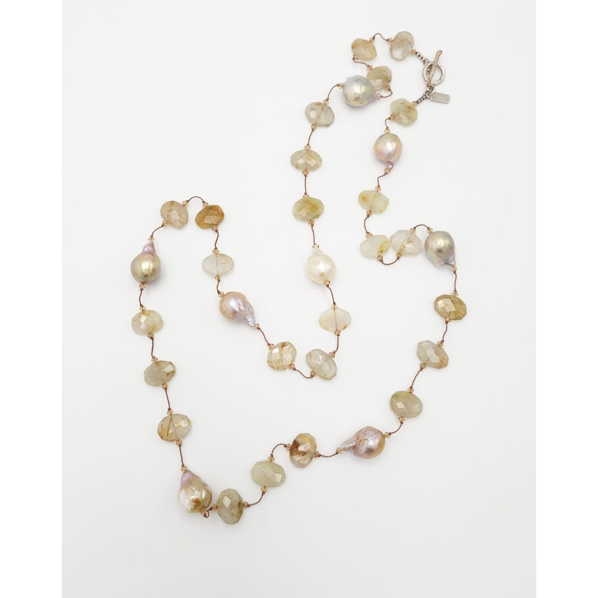 Margo Morrison Jewelry Superb Designer Margo Morrison NYC Sterling Floating Stones XL Necklace Mint!