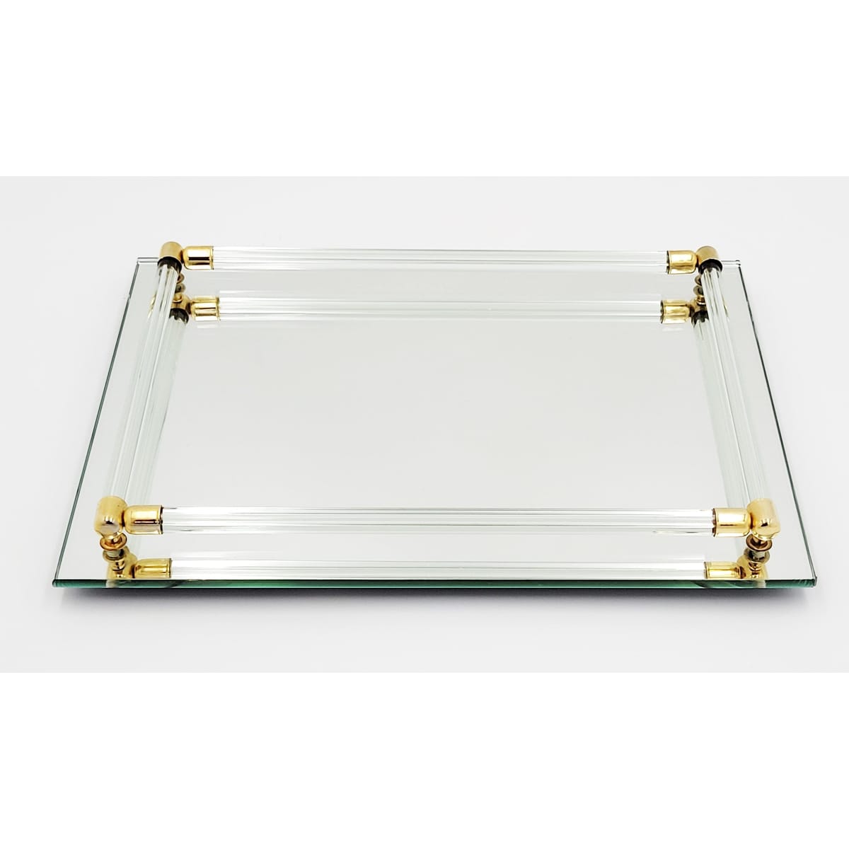 MCM Vanity Tray vanity mirror MCM Brass Lucite and Mirror Hollywood Regency Vanity Tray Circa 1950/60s