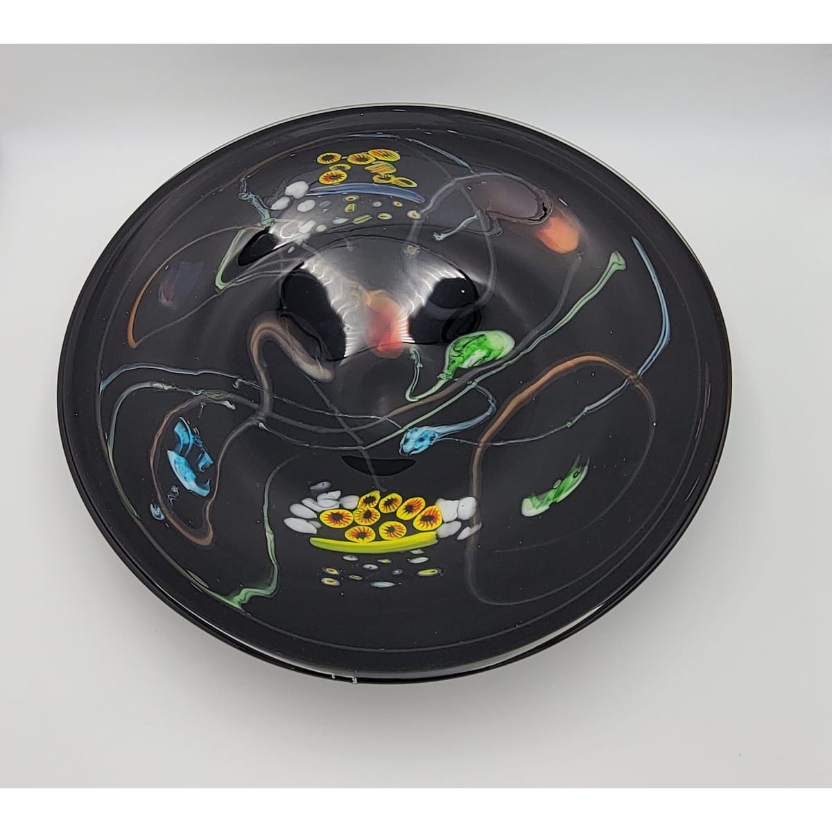 Murano Italy Centerpiece Bowl Giant Murano Glass Millefiori Centerpiece Bowl