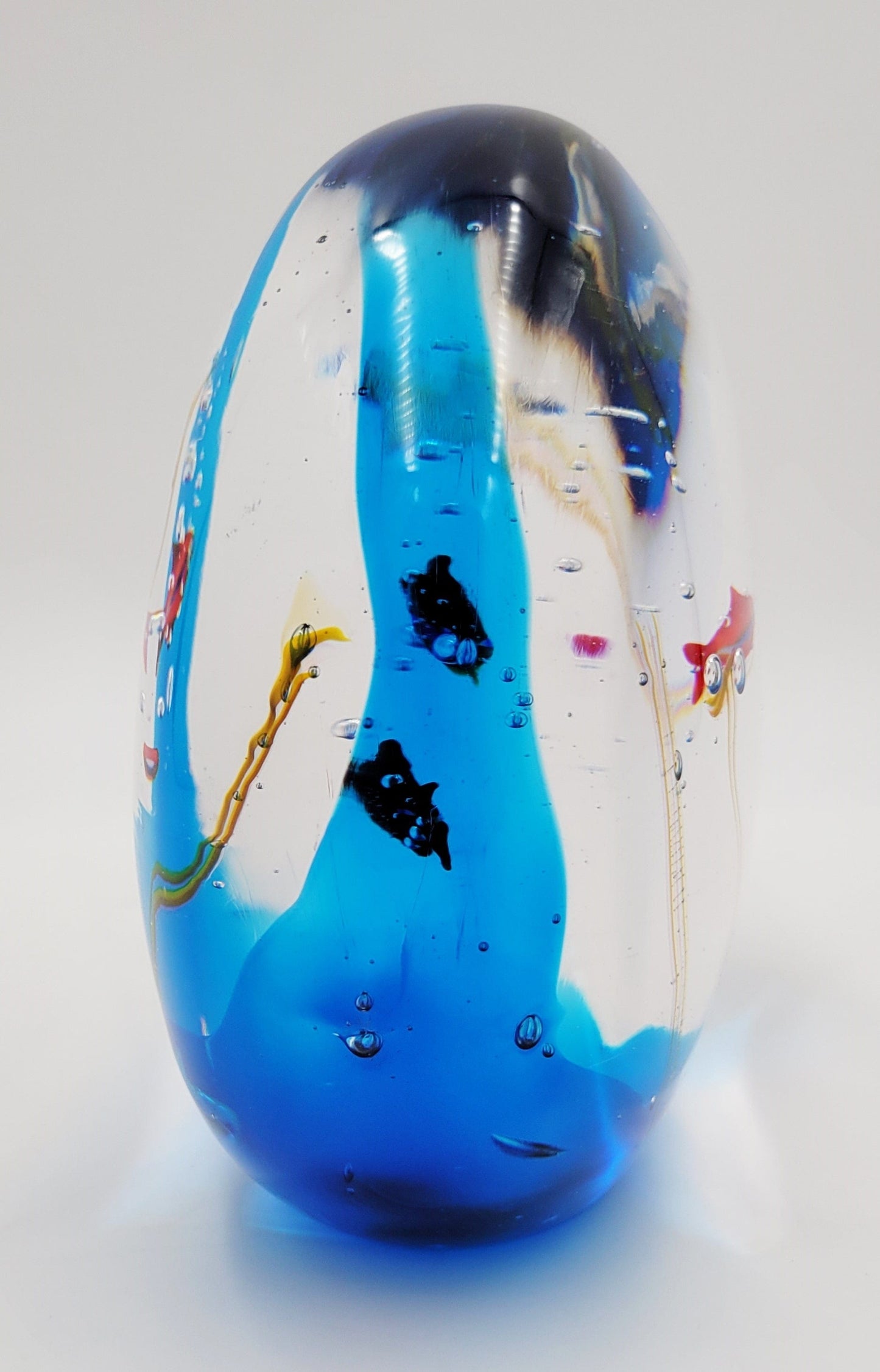 Murano Italy Sculpture Vintage Murano Glass Fish Aquarium Art Sculpture