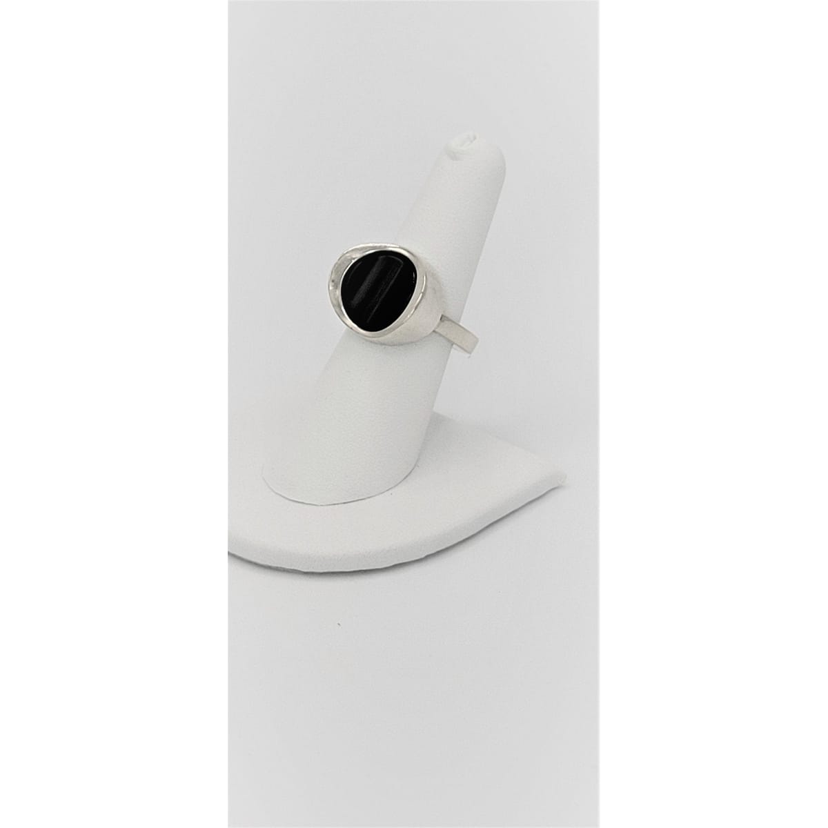 Niels Erik From Jewelry Niels Erik From of Denmark 925 Sterling Silver Onyx Modernist Ring Circa 1960s