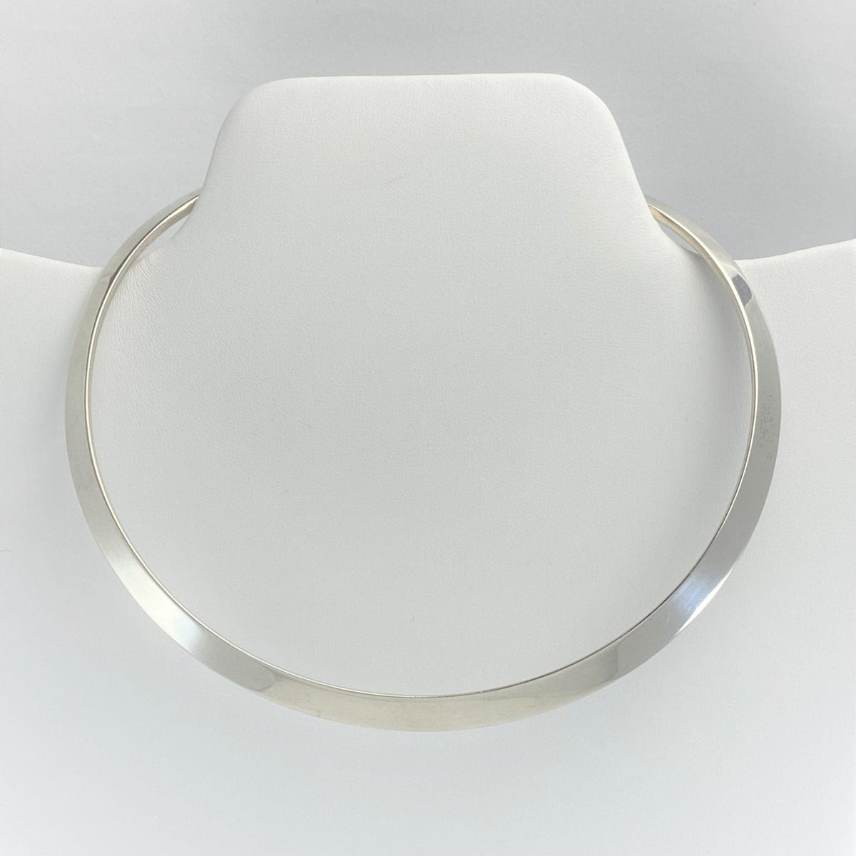 Niels Erik From Jewelry Vintage N.E. From Denmark 925 Minimalist Sterling Silver Choker Signed Danmark