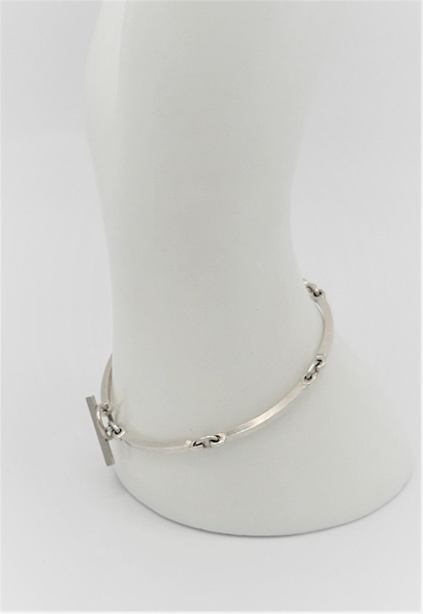 Niels Erik From Jewelry Vintage Niels Erik From Denmark 925S Modernist Bar Links Bracelet Circa 1960s