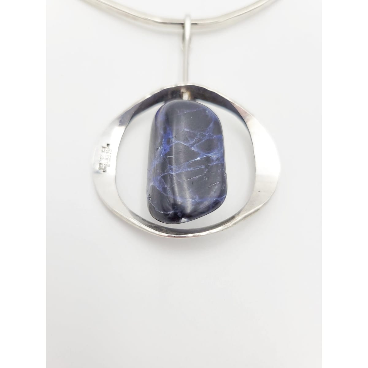 Norway Plus Designs Jewelry Superb Norway+Designs Modernist Sterling Lapis Necklace & Bangle Set 1960s