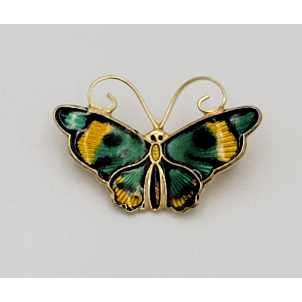 David Andersen Jewelry Norwegian Designer David Andersen Vintage Guilloche Enamel Butterfly Brooch