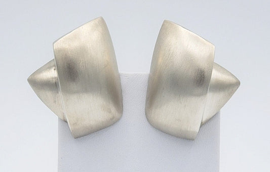 Patricia Von Musulin Jewelry Vintage Estate Patricia Von Musulin 925 Sterling Modernist Sculptural Earrings